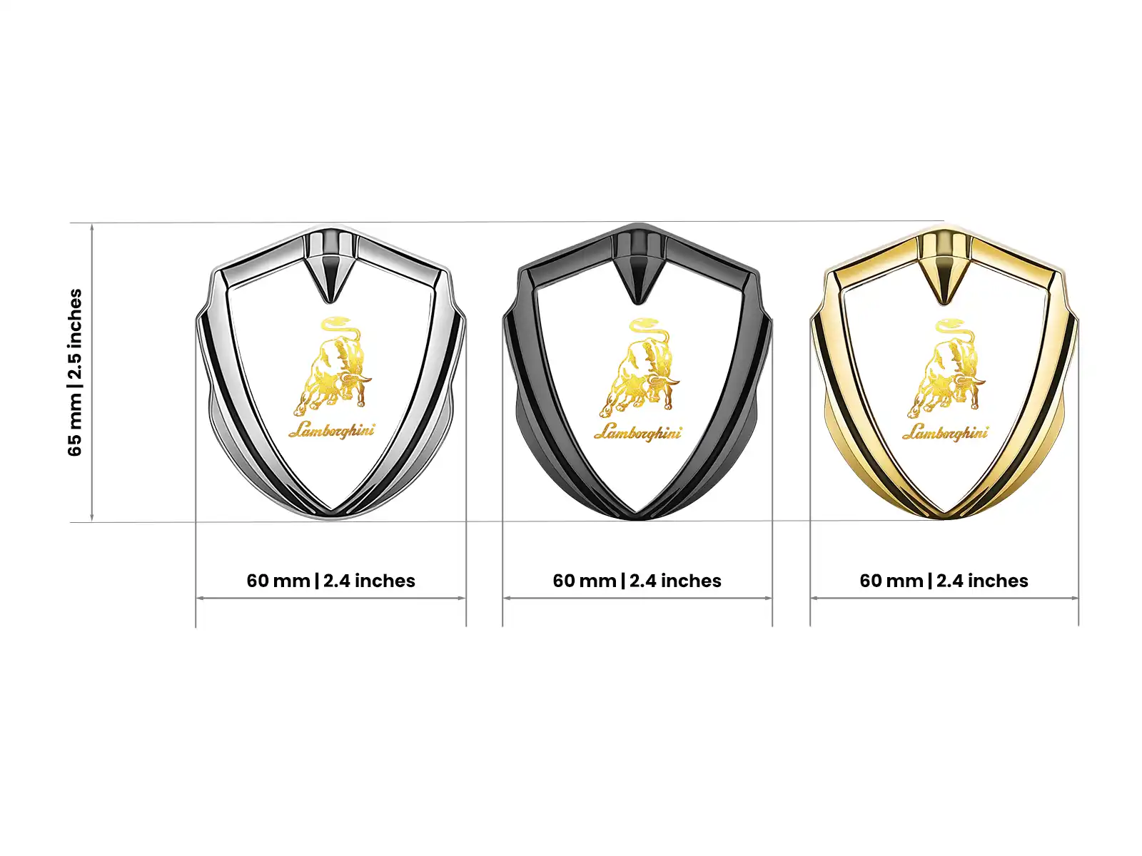 Lamborghini Emblem Fender Abzeichen Moderner Stil Universell